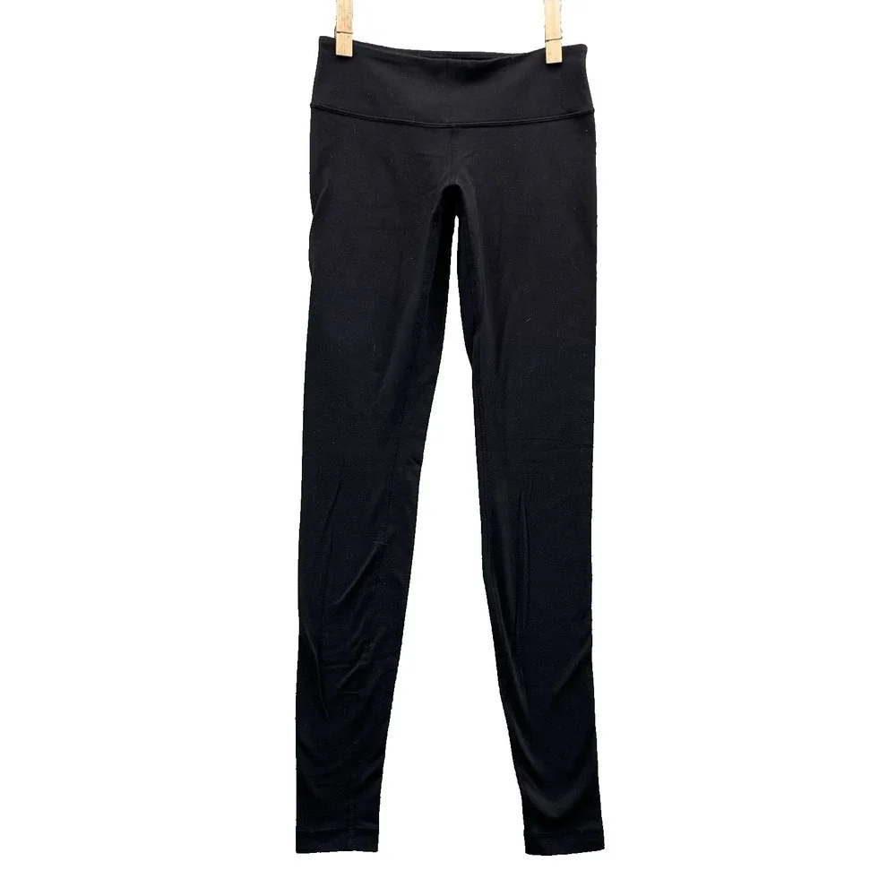 Lululemon Leggings Women's 4 Black Activewear Loungewear Yoga Workout Sportswear